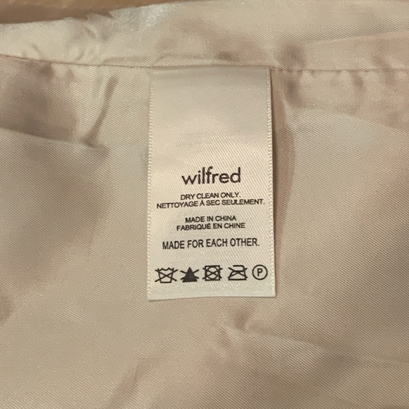 Aritzia WILFRED Flores Oversized Relaxed Blazer Sz S Heather Oat Beige New $228 - Picture 4 of 7